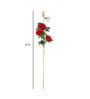 Red Velvet Rose Artificial Flower Pack of 2
