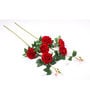 Red Velvet Rose Artificial Flower Pack of 2