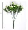 White Polyester Rose Artificial Flower Pack of 2
