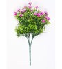 Pink PVC Artificial Flower Bunch without Pot Pack of 2