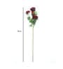 Maroon Polyester Peony Artificial Flower