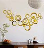 Golden Decorative Acrylic Mirror Wall Sticker