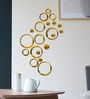 Golden Decorative Acrylic Mirror Wall Sticker