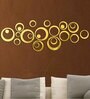 Golden Decorative Acrylic Mirror Wall Sticker