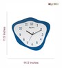 Adrian Blue Engineered Wood Wall Clock