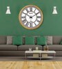 Christopher Cream Engineered Wood Wall Clock