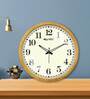 Waylon Cream Engineered Wood Wall Clock