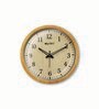 Caleb Cream Engineered Wood Wall Clock