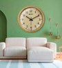 Caleb Cream Engineered Wood Wall Clock