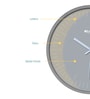 Owen Grey ABS Plastic Wall Clock