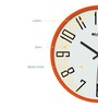 Theodore Orange ABS Plastic Wall Clock
