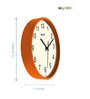 Liam Orange ABS Plastic Wall Clock