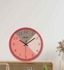 Luca Red ABS Plastic Wall Clock