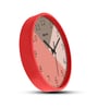 Luca Red ABS Plastic Wall Clock