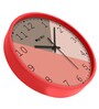 Luca Red ABS Plastic Wall Clock