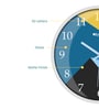 Aiden White ABS Plastic Wall Clock