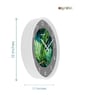 David White ABS Plastic Wall Clock