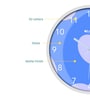Jayden White ABS Plastic Wall Clock