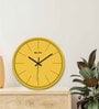 William Yellow ABS Plastic Wall Clock