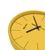 William Yellow ABS Plastic Wall Clock