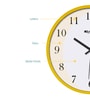 Alexander Yellow ABS Plastic Wall Clock