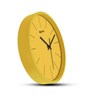 William Yellow ABS Plastic Wall Clock