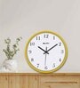 Alexander Yellow ABS Plastic Wall Clock