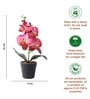 Maroon Decorative Artificial Flower Pot