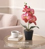 Maroon Decorative Artificial Flower Pot