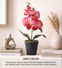 Maroon Decorative Artificial Flower Pot