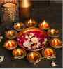 Decorative Beautiful Handcrafted Urli for Floating Flowers and Tea Light Candles Decorative Showpiece