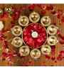 Decorative Beautiful Handcrafted Urli for Floating Flowers and Tea Light Candles Decorative Showpiece