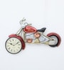 Decorative Bike Multicolour Iron Novelty Wall Clock