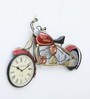 Decorative Bike Multicolour Iron Novelty Wall Clock