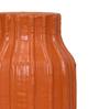 Decorative Bottle Shaped Orange Ceramic Vase