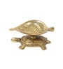 Golden Decorative Brass Turtle Oil Lamp Diya