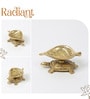 Golden Decorative Brass Turtle Oil Lamp Diya