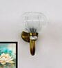 Decorative Brass Wall Light with Clear Glass Globe