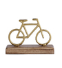 Decorative Aluminium Cycle Showpiece With Wooden Base