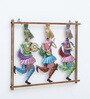 Decorative Dancing Fram Multicolour Metal Wall Art