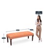 Decorative Entryway Bench In Orange Colour