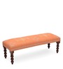Decorative Entryway Bench In Orange Colour