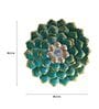 Decorative Flower Green & Gold Metal Wall Art