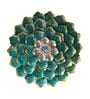 Decorative Flower Green & Gold Metal Wall Art