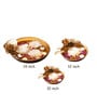 Decorative Flower Set Of 3 Gold Iron Urli
