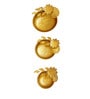 Decorative Flower Set Of 3 Gold Iron Urli