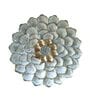 Decorative Flower Grey Metal Wall Art