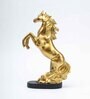 Decorative Horse Golden Polyresin Figurine