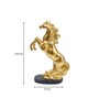 Decorative Horse Golden Polyresin Figurine