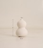 Decorative Infinity Oreo Set Of 2 White Ceramic Vase